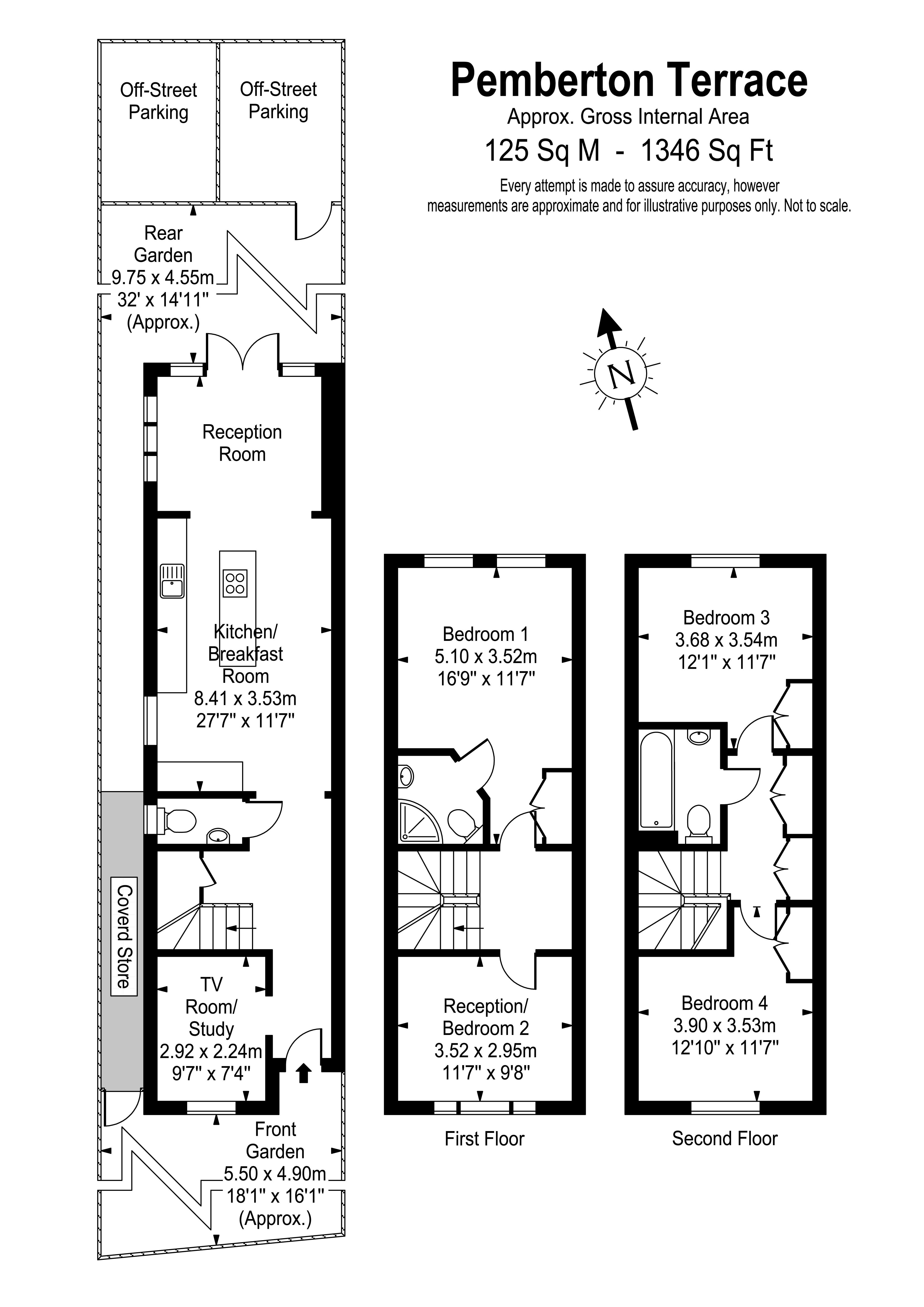 Floorplans For Pemberton Terrace, East Molesey
