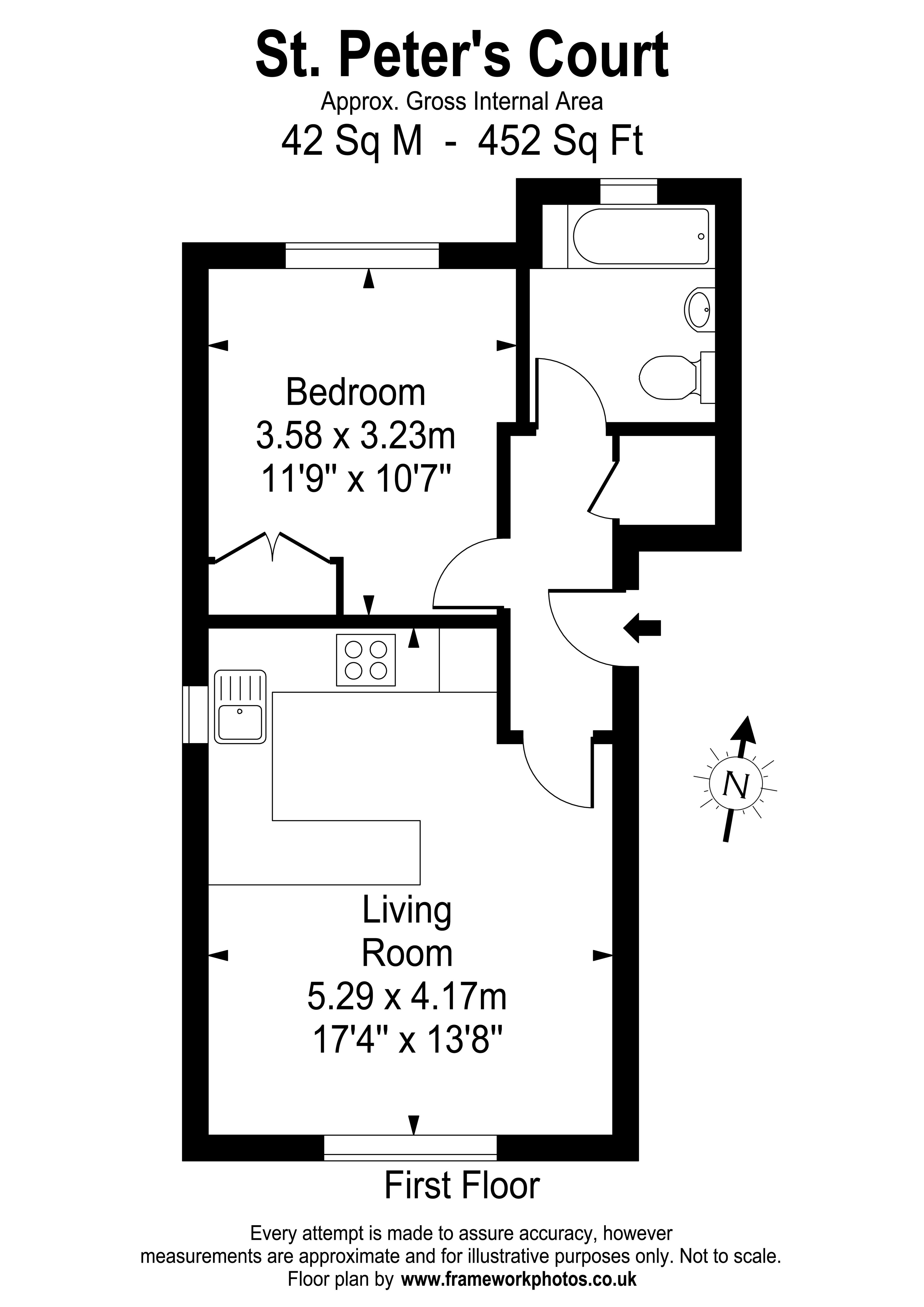 Floorplans For St.Peter's Court, West Molesey
