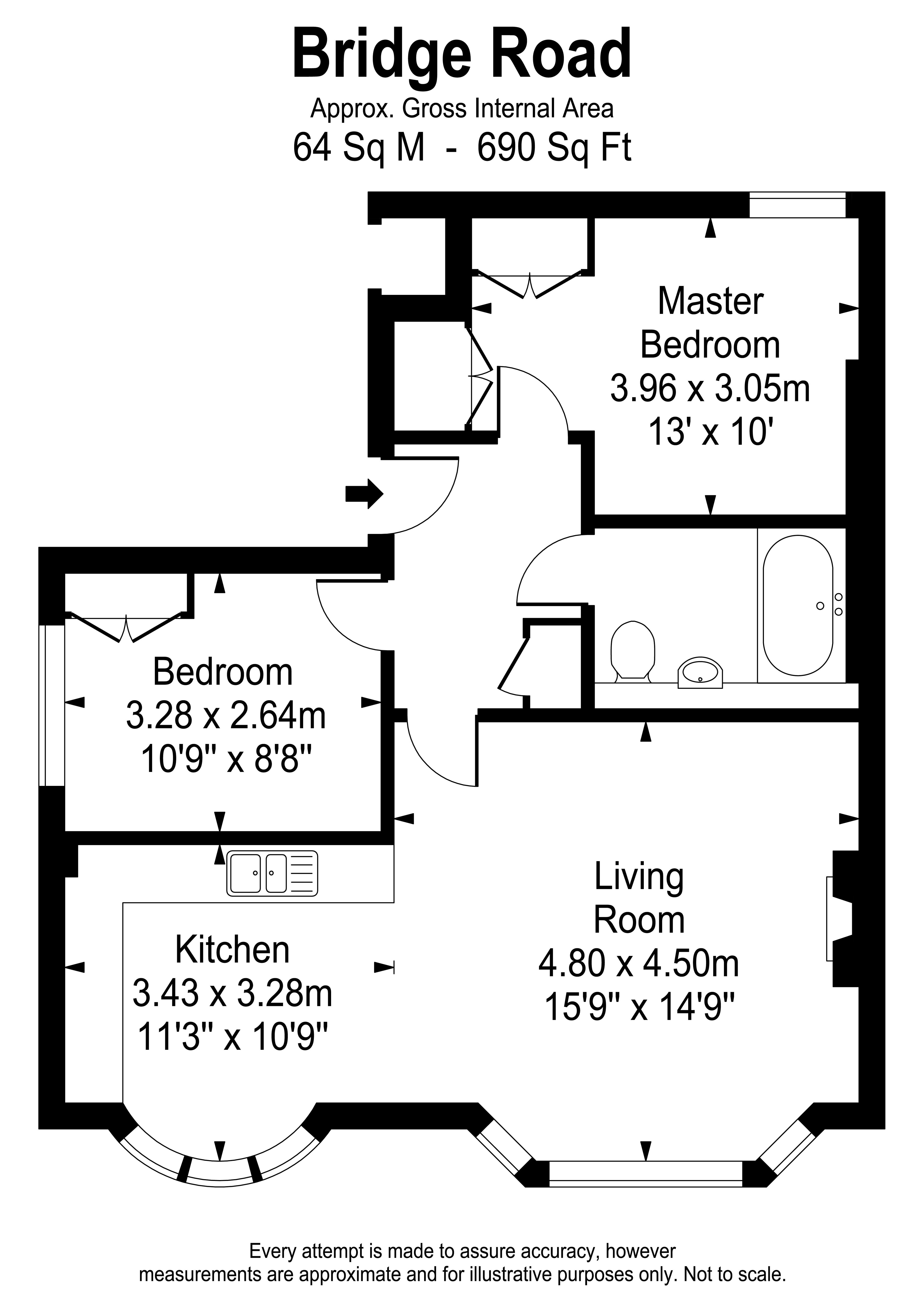 Floorplans For Bridge Road, East Molesey