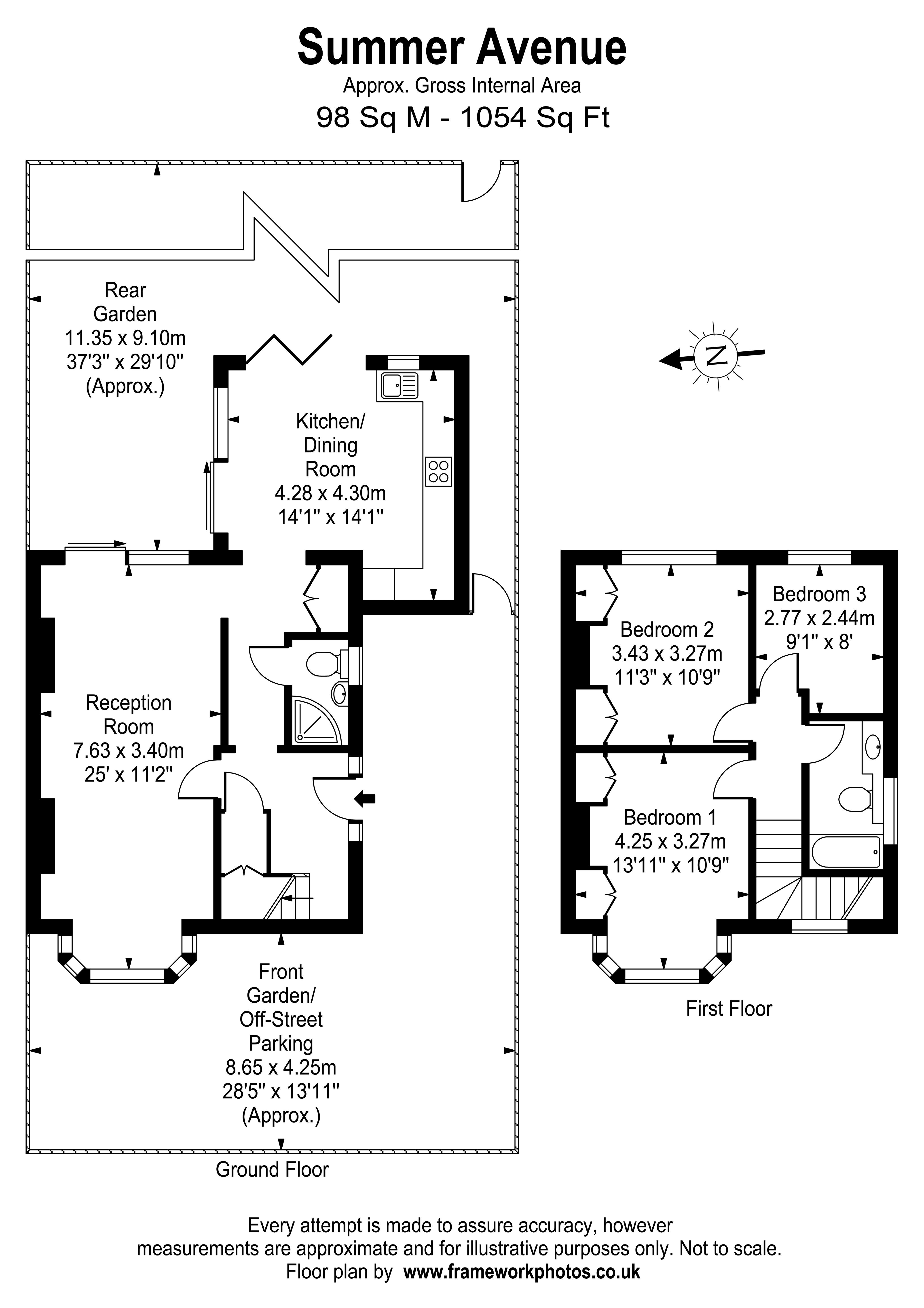 Floorplans For Summer Avenue, East Molesey