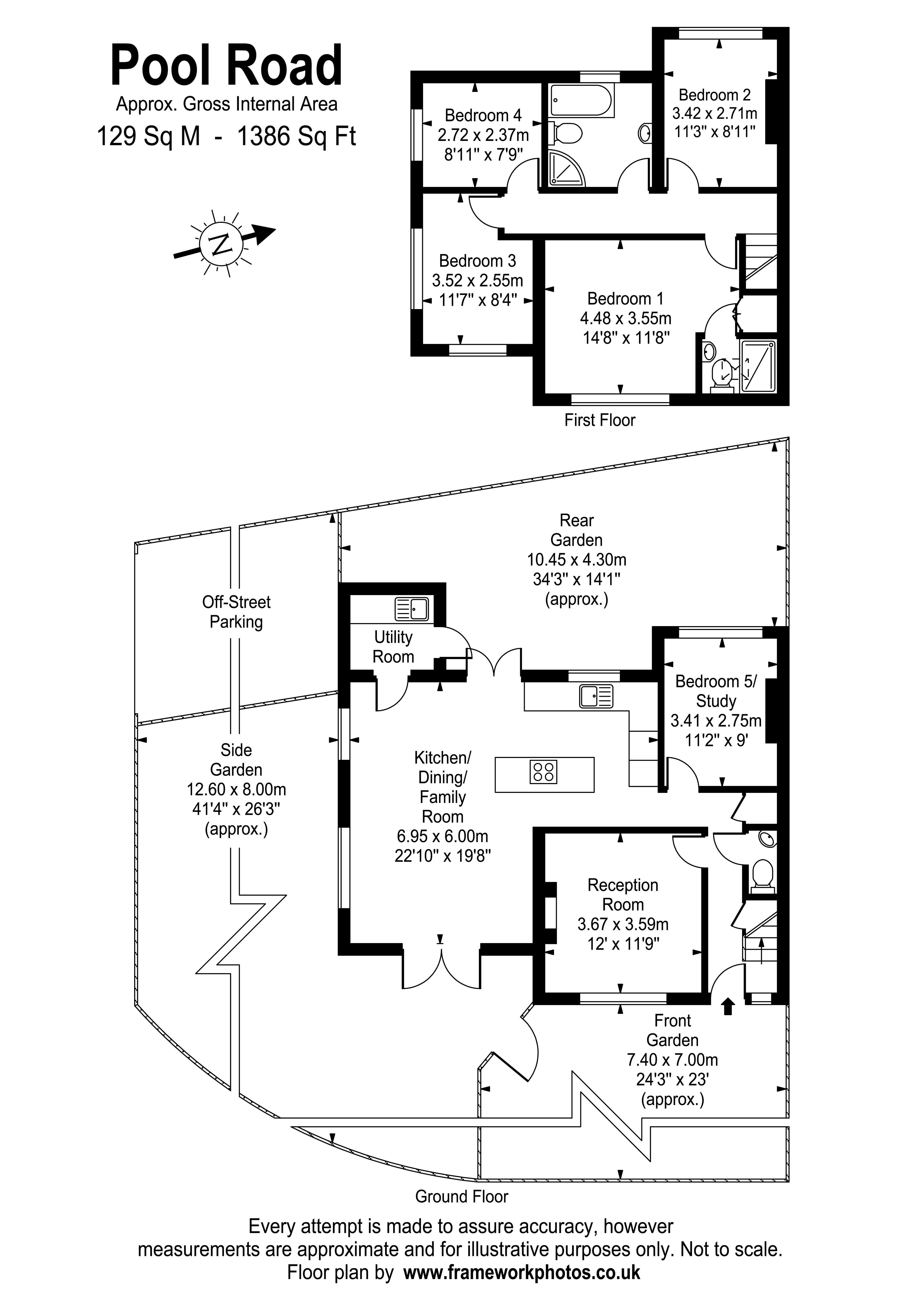 Floorplans For Pool Road, West Molesey