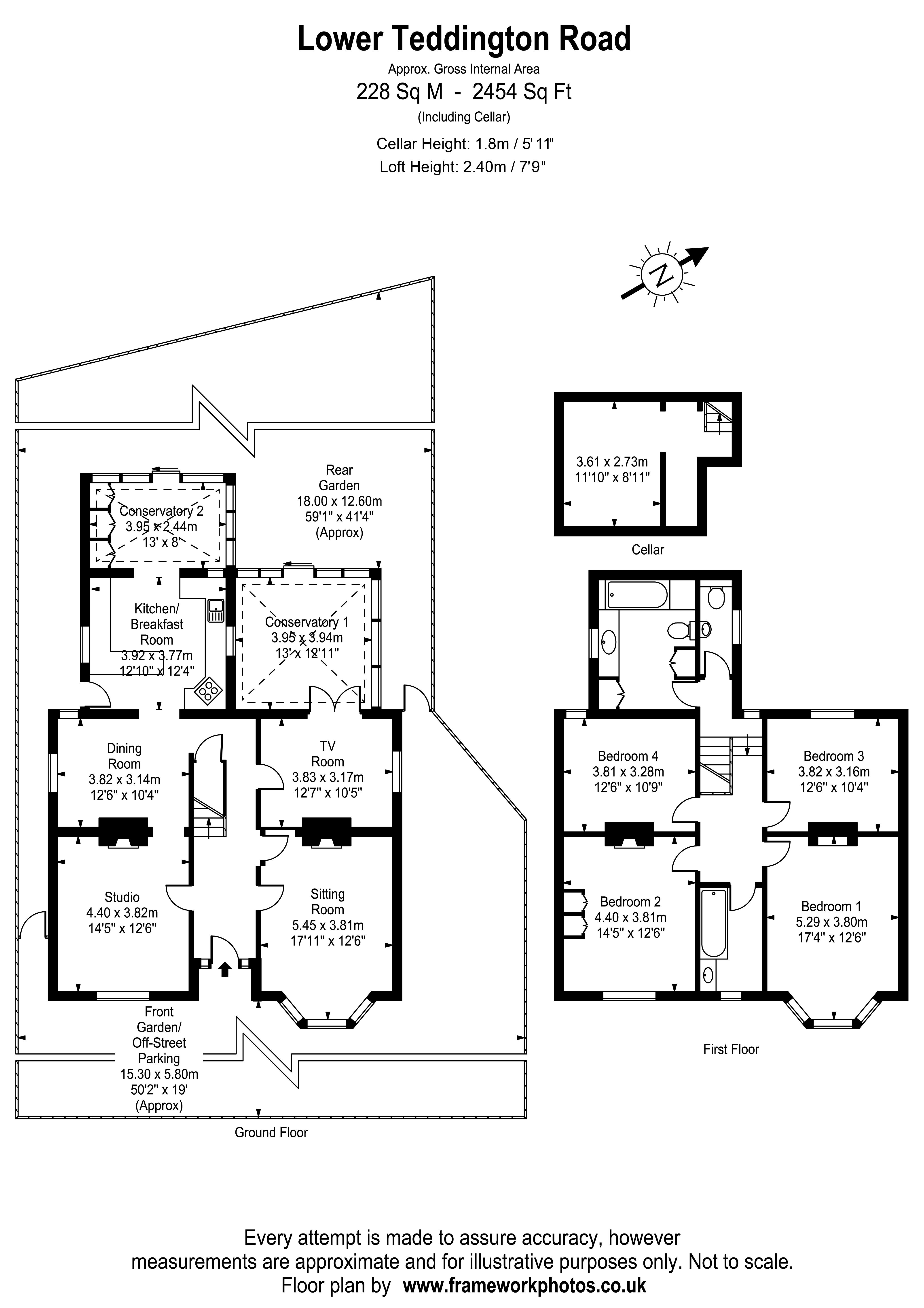 Floorplans For Lower Teddington Road, Hampton Wick