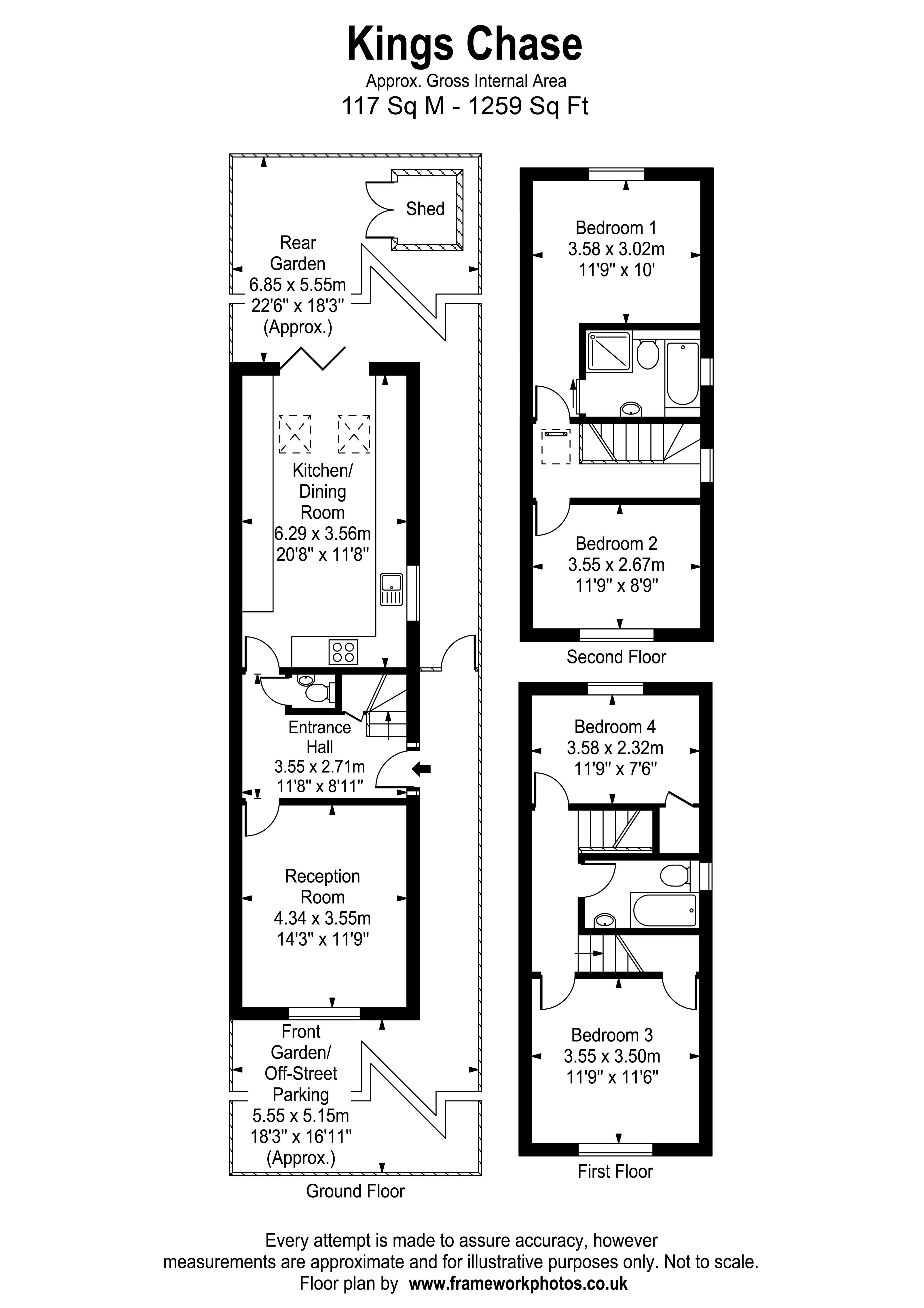 Floorplans For Kings Chase, East Molesey