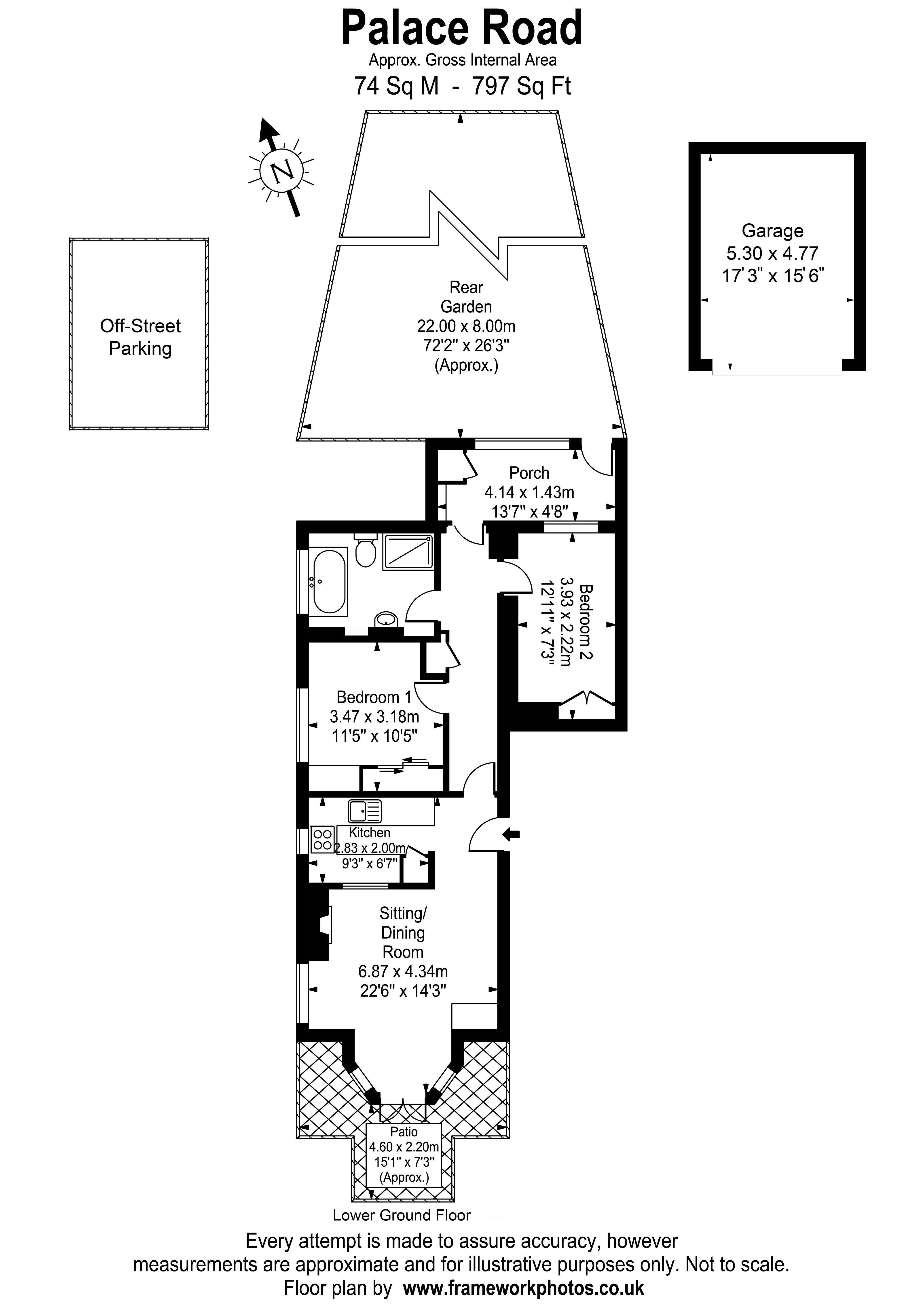 Floorplans For Palace Road, East Molesey