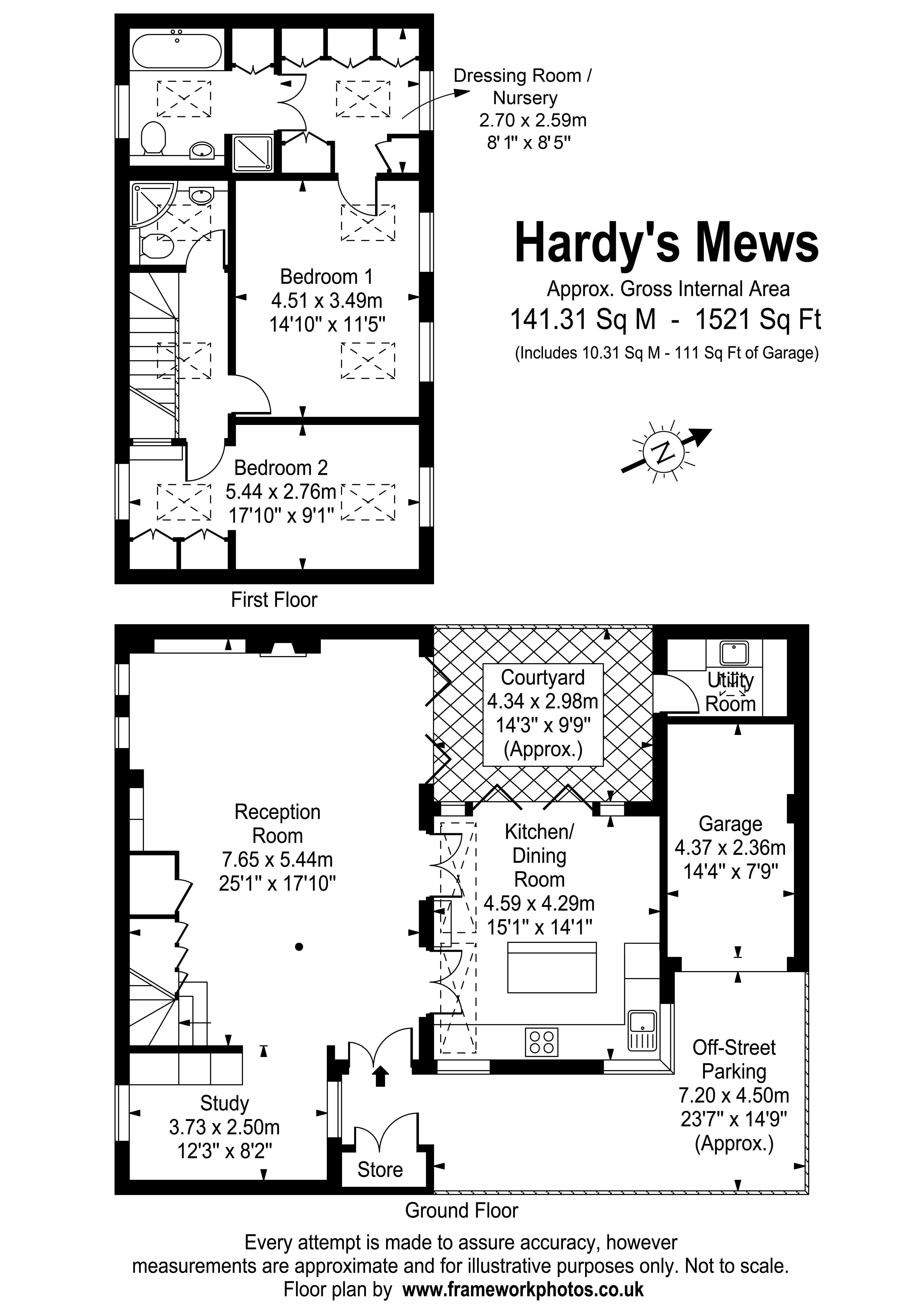 Floorplans For Hardys Mews, East Molesey